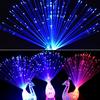 1pc Peacock Finger Light Colorful LED Light-up Rings Party Gadgets Kids Toy for Party