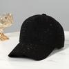2023 Spring New Women Rhinestone Letter M Baseball Caps Adjustable Hip Hop Fashion Shiny Hats Outdoor Travel All-match Caps
