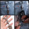 360 Degree Rotation Titanium Zinc Zinc Alloy Keychain Multifunctional Rotate Buckle Car Keychain  Camping