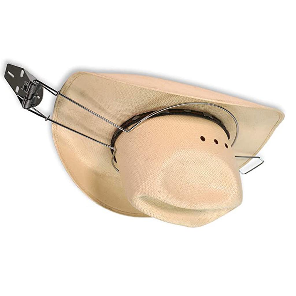 Car Hat Holder Stainless Steel Vehicle Mounted Sun Hat Rack Adjustable Clip Type Storage Organizer for Car Headrest Back Seat