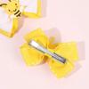 2Pcs Cartoon Bee Hair Clips Cute honeybee Ribbon Bow Kids Schools Hairpin Accessories For Children Girls Barrettes Headwear