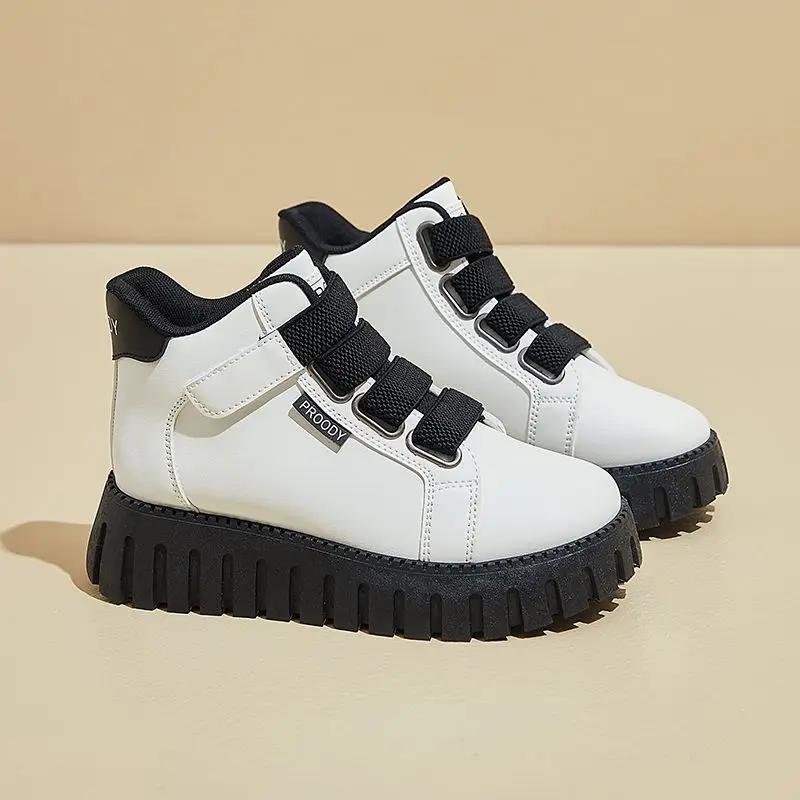 Fashion Original High Top Ankle Boots Shoes for Women Korean Designer Luxury Deals Trends 2025 Daily Routine Y2k Woman Footwear