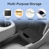 For Tesla Modely Standard Tpe Under Central Control Storage Box Flip Cover Design Tissue Box Storage Interior Accessorie