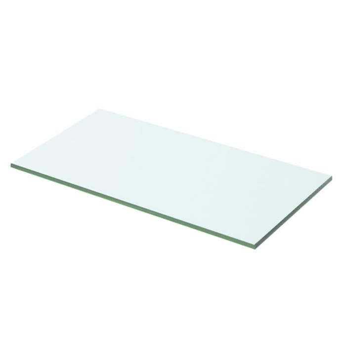 VidaXL Panneaux d'étagère 2 pcs Verre Transparent 50 x 20 cm