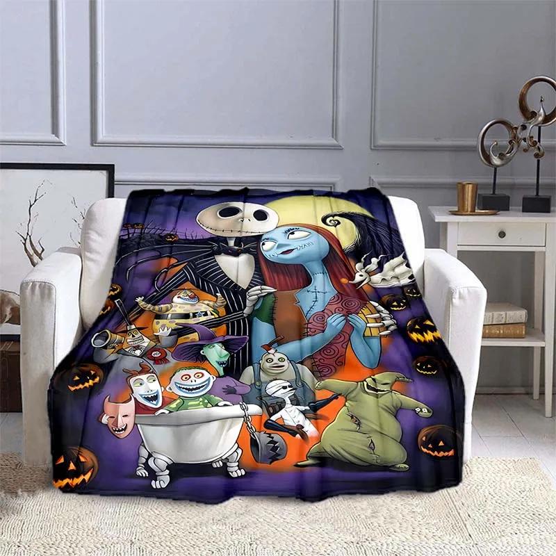 The Nightmare Before Christmas  Printed Blanket Kids Adult Blanket Soft Warm Bedding For Bed Sofa Travel Cover Blanket
