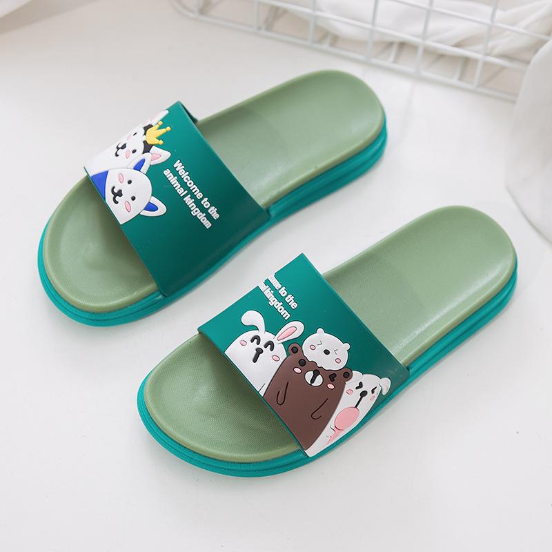Cool slippers for women outside summer home indoor home student cartoon cute bathroom wear-resistant cool slippers