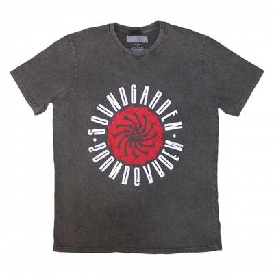 Soundgarden Unisex Adult Circle Logo Stone Wash T-Shirt