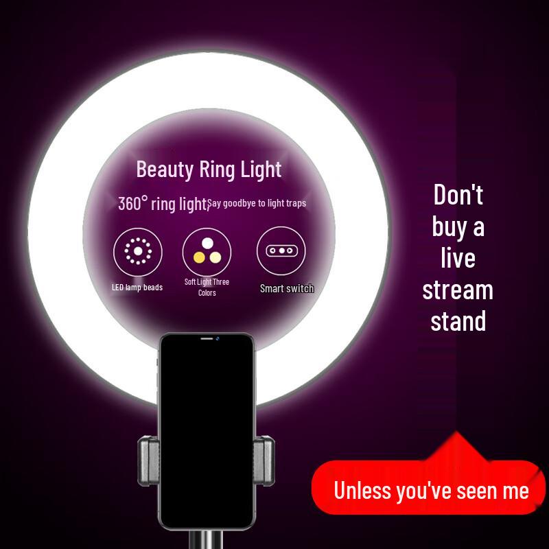 Portable Fill Light Stand Kit with Dual Camera Mount