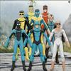Păpușă de pluș Invincible Omni-Man Mark Grayson 28cm cu membre detașabile și mobile Schelet de sârmă Figura de acțiune Șoarece de pluș Decor cameră