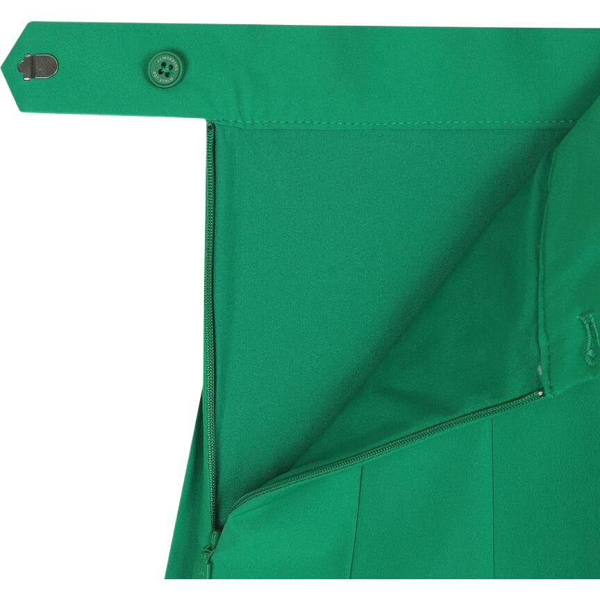 J.Lindeberg Solid Color Golf Pleated Casual Skirt Women skirts Green GWSD07818-M376