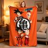 Dragon Ball Z Knitted Blanket Flannel Anime Son Goku Soft Throw Blankets for Bed Bedroom Quilt Home Fluffy Soft Blankets