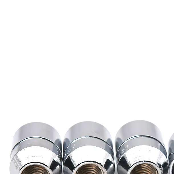 4pcs Nuts +1 Key Chrome Locking Nuts Anti theft Security Car Wheel Locking Nuts M12x1.5 Wheel Locks Lug Nuts for Honda for Acura