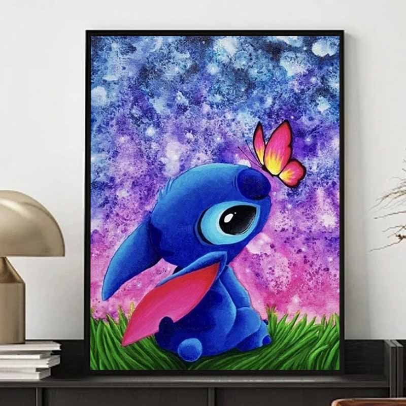 Disney Diamant Malerei Stich, verträumte Aquarell Illustration Wanddekoration Stickerei, Vollbohrer Kreuzstich DIY Geschenk Heimdekoration