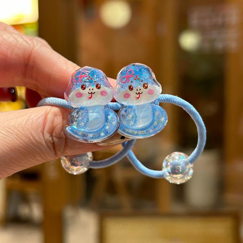 2 STÜCKE Neue Niedliche Schlange Mädchen Elastische Haarbänder Kinder Prinzessin Haaraccessoires Kinder Haargummis Baby Kopfschmuck