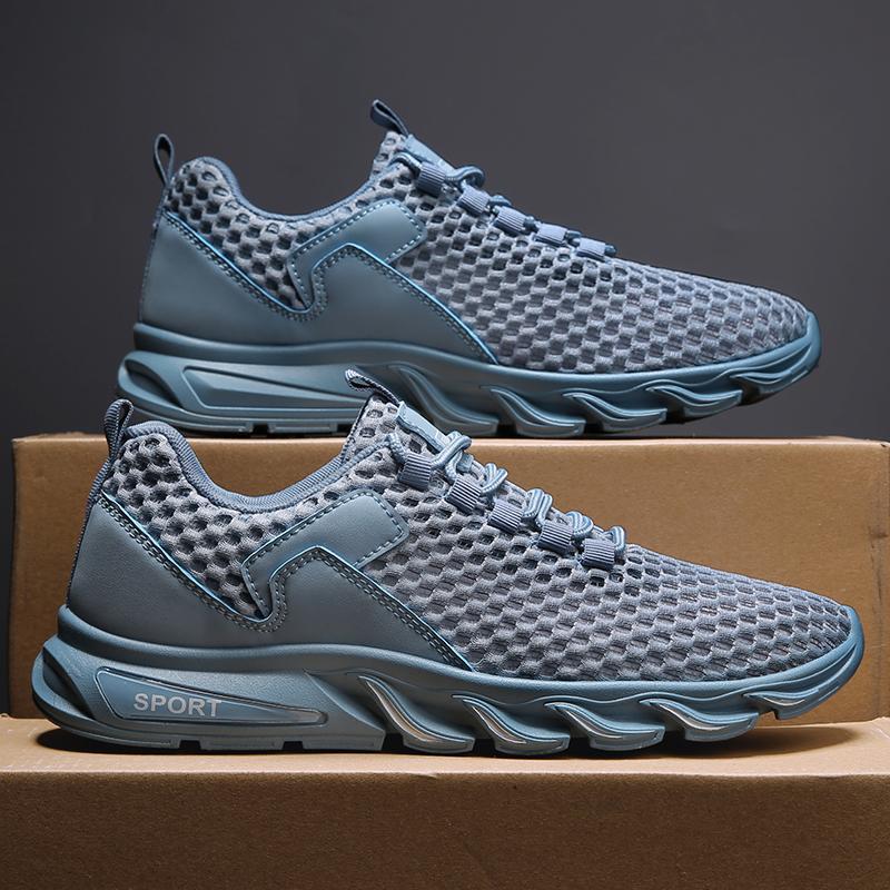 2024 New Summer Sneakers Men Mesh Breathable Running Tennis Shoes Outdoor Sports Tenis Masculino Black Casual Walking Shoes