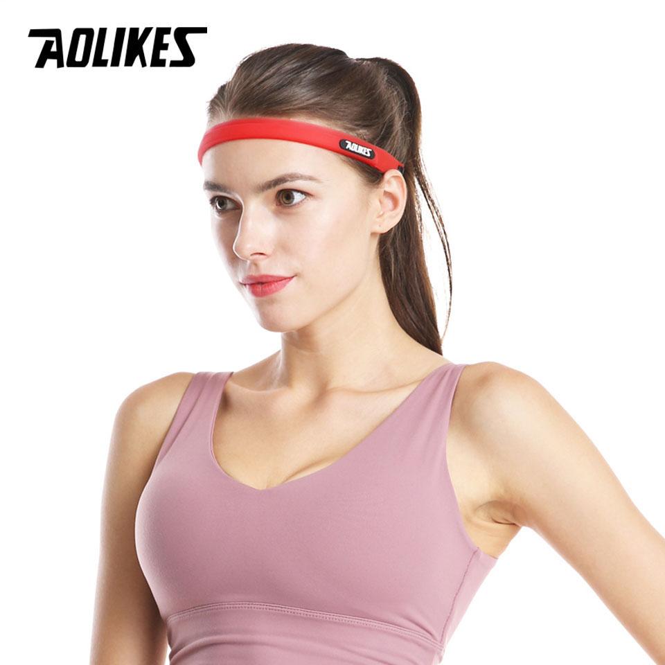 Aolikes Elastisches Kopfschweißband Weiches Silikon Laufen Yoga Radfahren Schweißband Für Männer Frauen Fitness Basketball Tennis Stirnband