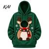 Cozy Fleece Pet Pocket Unisex Pouch Christmas Hoodie, Cute Dog Cat Carrier Hooded Sweatshirt with Small Holder Top Graphic, Lined Animal Pullover