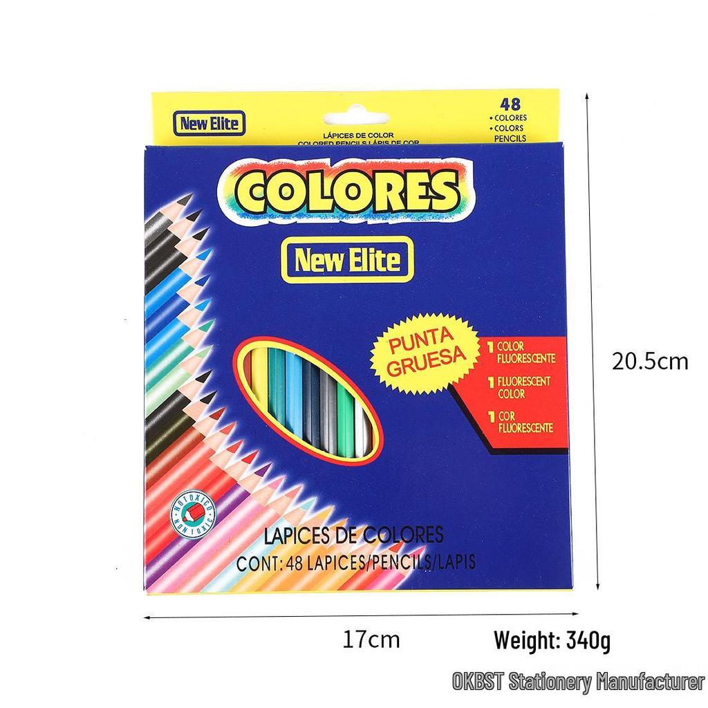 Oil-Based Colored Pencil Set for Children - Available in 12, 18, 24, and 36 Colors - Ideal for Elementary School Drawing
