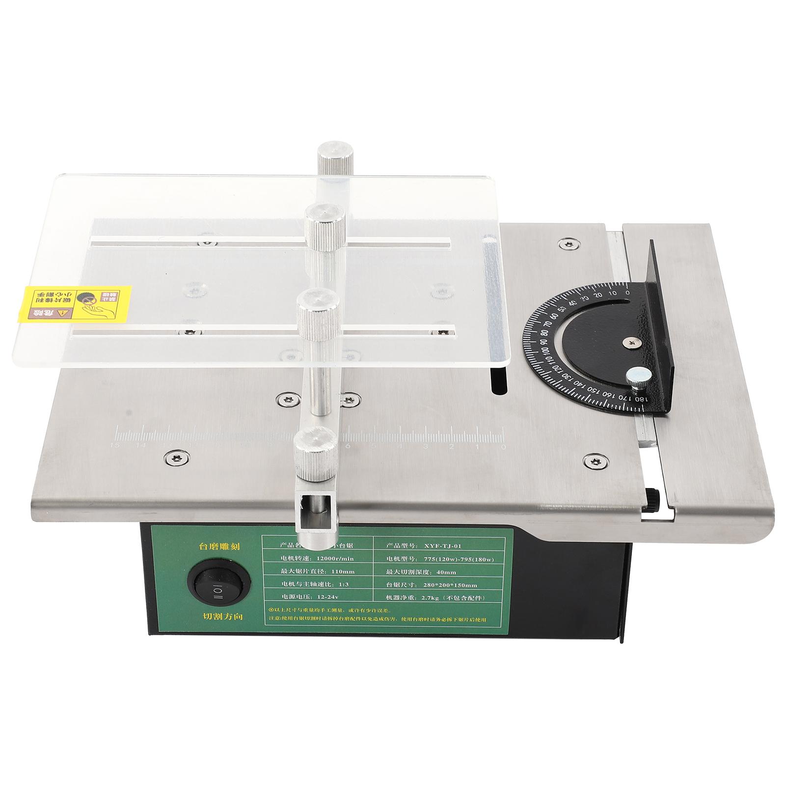 

Мини-настольная пила DIY модель точность электрическая режущая машина регулируемый бытовой инструмент DC1224V