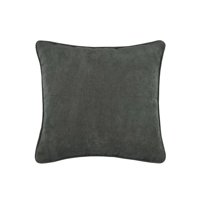 Coussin - Antoine - 45 x 45 cm - Velours côtelé - Kaki