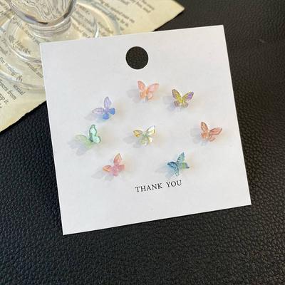 Colorful Stereo Butterfly Simple Mini Cute Butterflies Earring Fairy