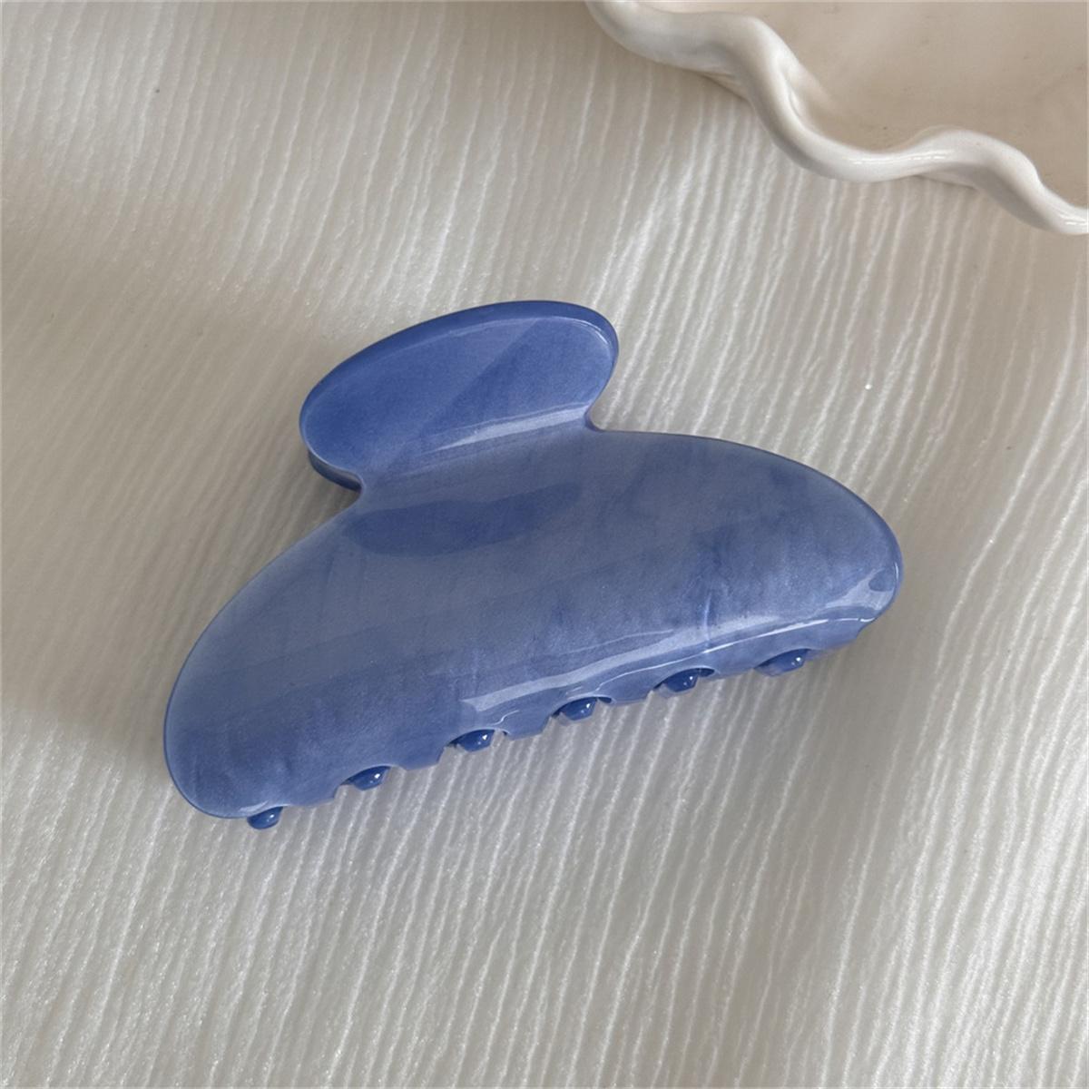 

New Acrylic Hair Claw Medium Size Fresh Bright Blue Green Color Shark Clip Hair Clamps Grab Women Hair Accessories