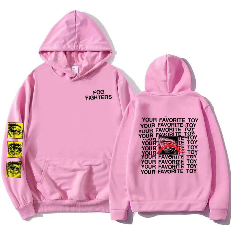 

Foo Fighters Your Favorite Toy Hoodies Fleece Long Sleeve Male Hooded Sweatshirts Rock Band Design Graphic Merch L