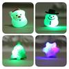 Colorful Glow In The Dark Christmas Cartoon Soft Rubber Rings For Kids Parties