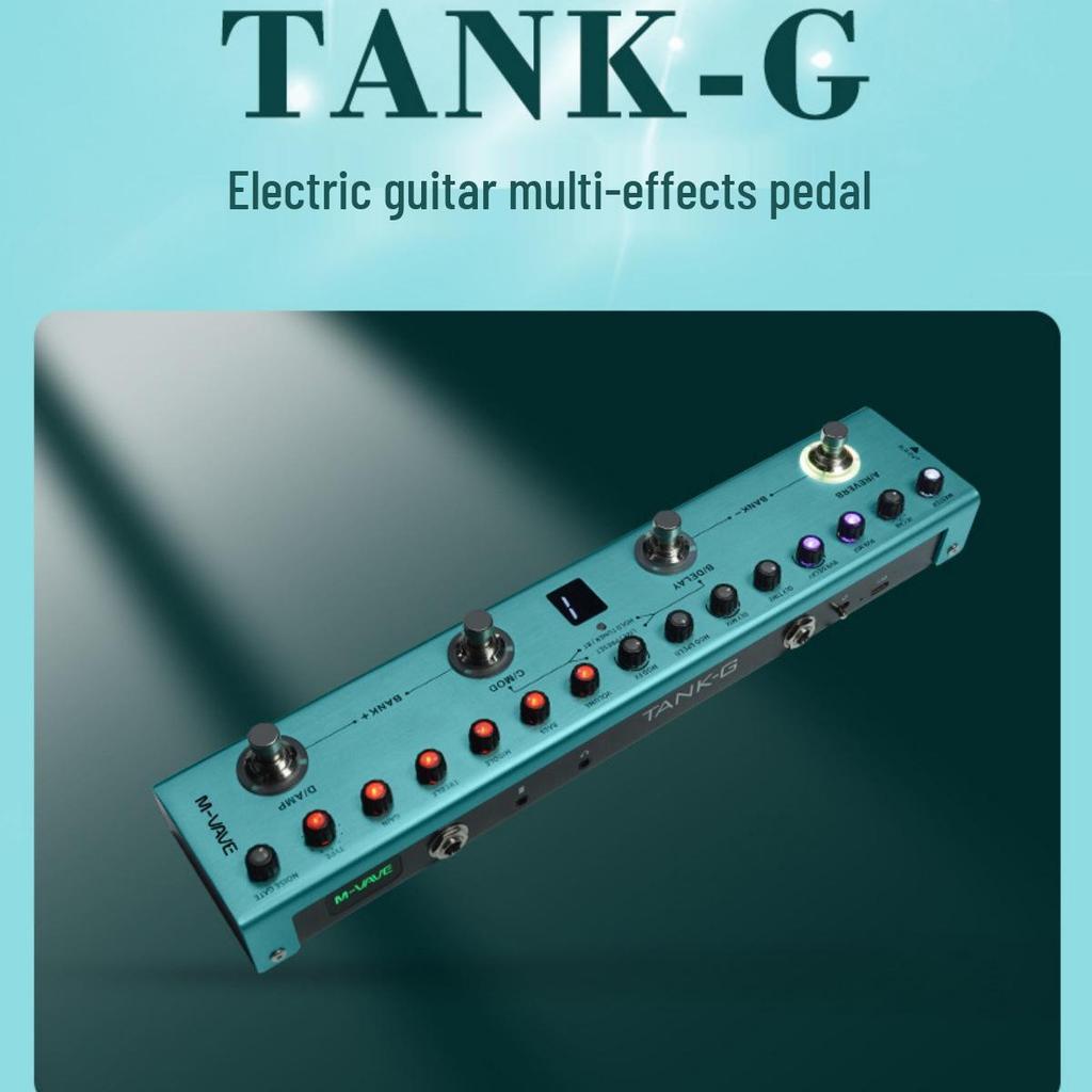 M-VAVE TANK-G Electric Guitar Effects Pedal with Delay and Reverb
