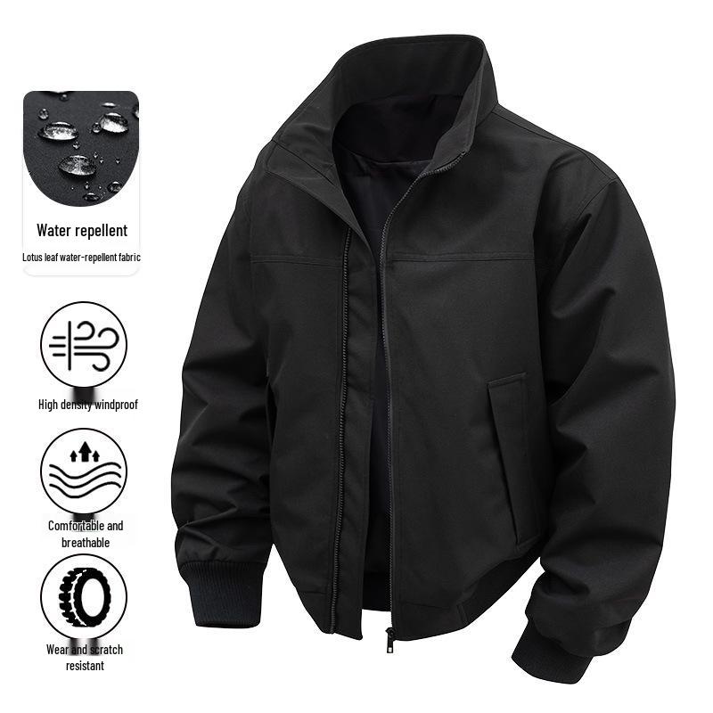 Męska kurtka bomberka retro ze stójką - Kolekcja Wiosna/Jesień