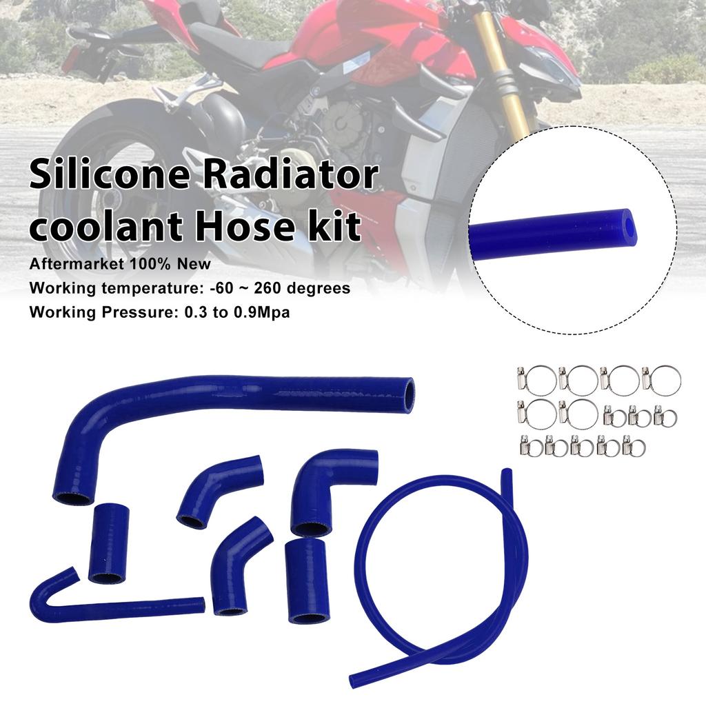 Silicone Radiator coolant Hose For Ducati Streetfighter V4 V4S 2020-2025 Blue