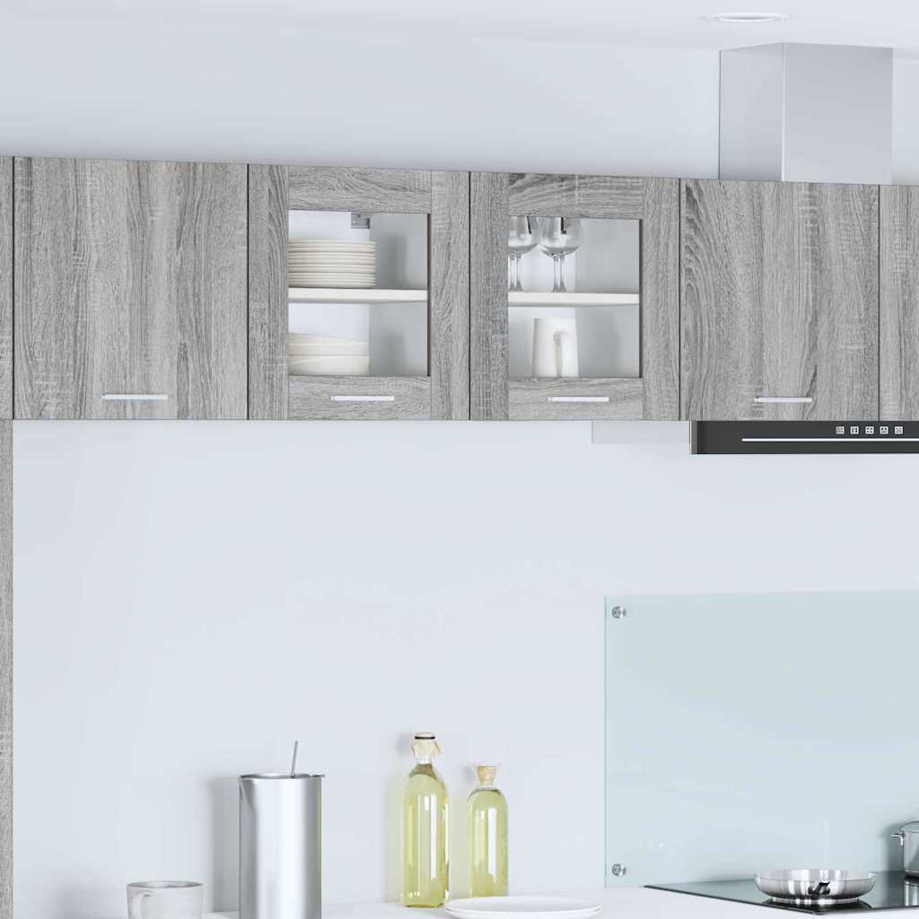 Hanging Cabinet 2 pcs Grey Sonoma 40 x 31 x 40 cm Particleboard