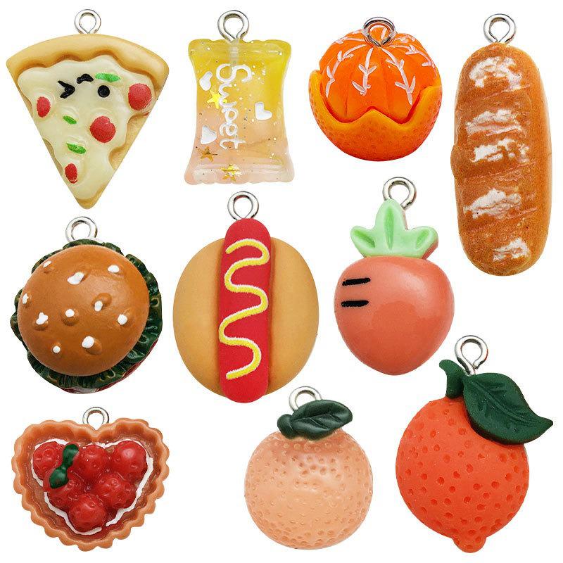 DIY Resin Pink Bear Lollipop Ornaments: Necklace, Earrings, Key Pendant Accessories