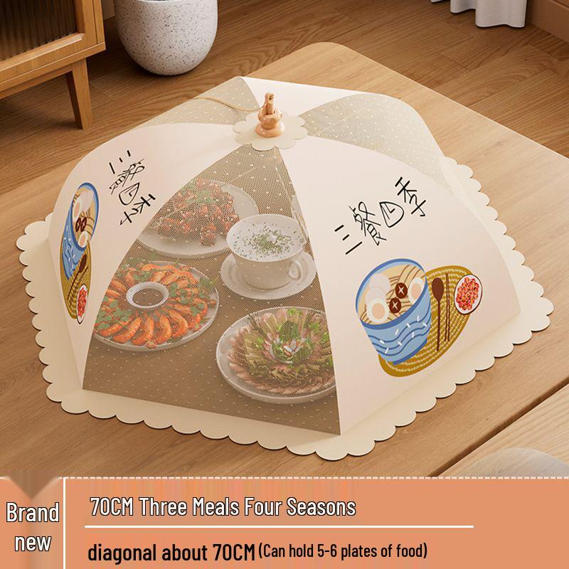 Foldable Dust & Flyproof Food Cover - Perfect for Dining Table & Leftovers