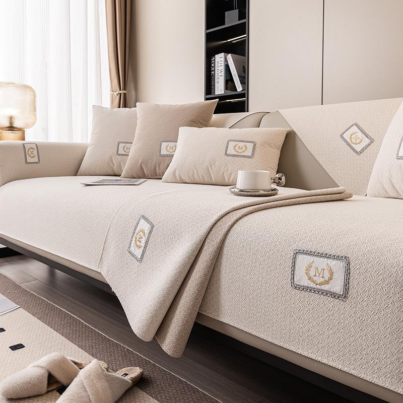 High-Grade Sofa Cushion Four Seasons Universal Non-Slip Seat Cushions High-Grade Modern Autumn and Winter Leather Sofa Cover