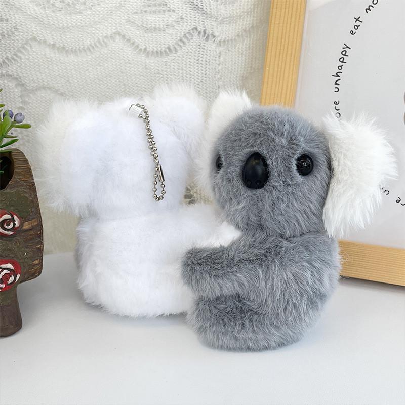 Charming Koala Plush Toy Adorable Student Backpack Pendant Keychain Gift