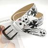 Y2k Skull Belt Jeans Decor Pu Cross Waistbands Simple Skeleton Belt  Female/Girls