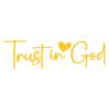 Trust In God Mirror Decal, Car Decals For Women, Faith Mirror Decal, Cute Vinyl Decal, Christian Car Mirror Decal, Religious Car