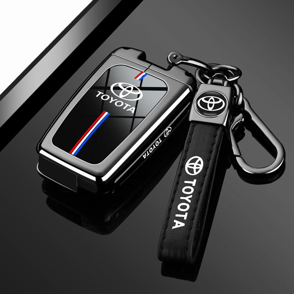 Transparent Car Key Fob Case Cover Black Key Case Shell Protector For Toyota For Sienna For Venza For Car Accessories