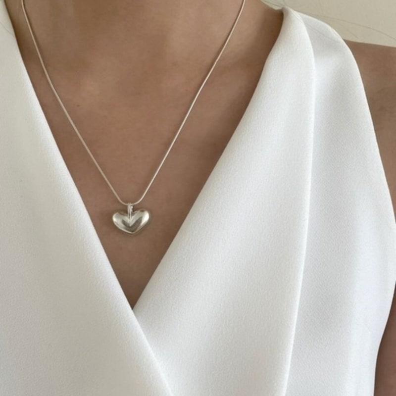 

salted Love necklace 002 Silver