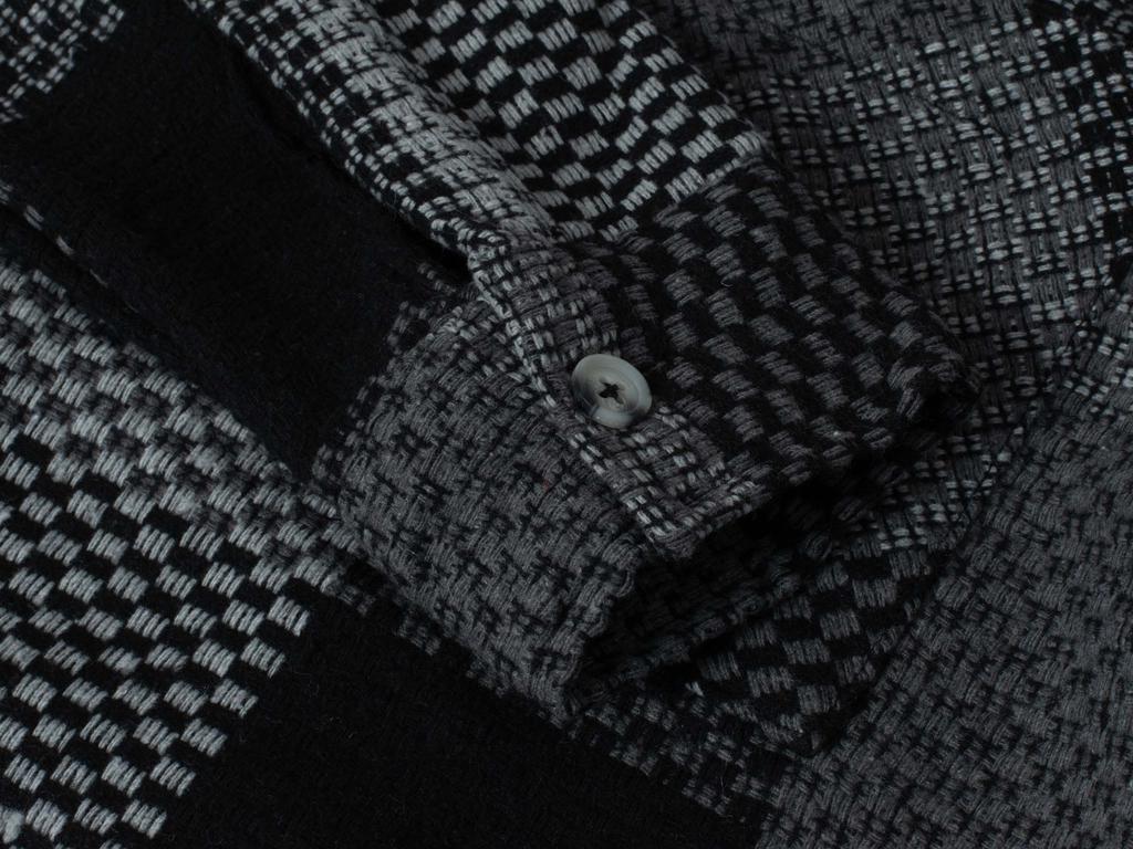 Men' Shirt - 8996 Black Dark Gray