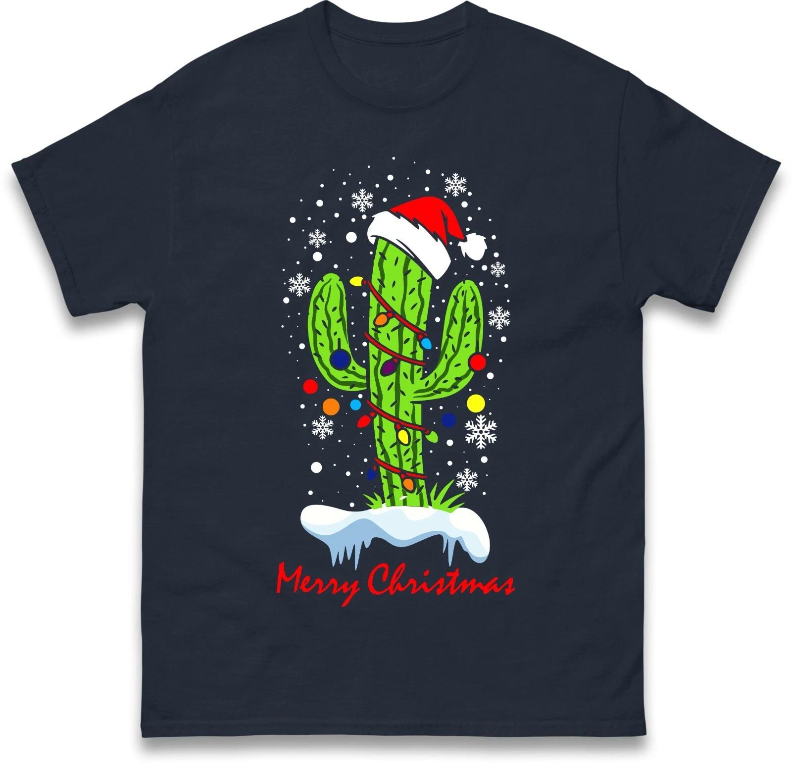 Merry Christmas Dancing Cactus T Shirt XL
