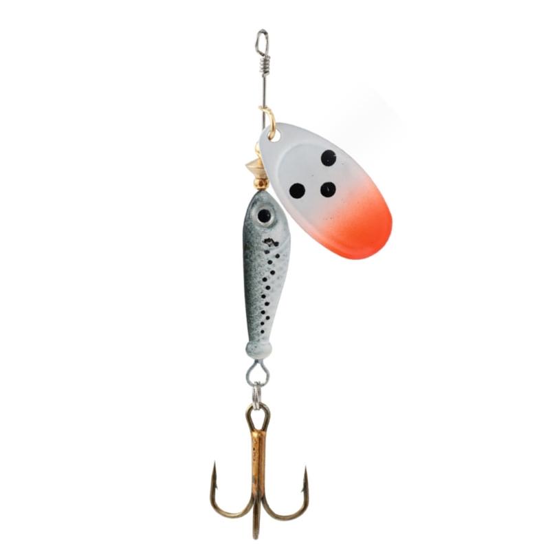 Spinner Fishing Lures with Triple Hooks Sequins Artificial Baits Hard Metal Spinner Baits for Freshwater Saltwater