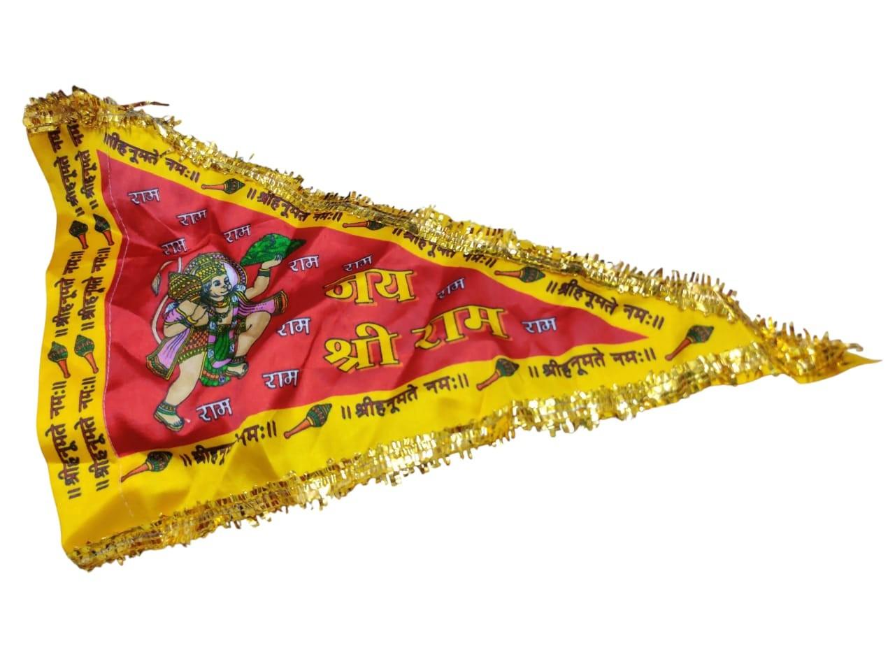 @ Indian Traditional Hanuman Ji Print Flag