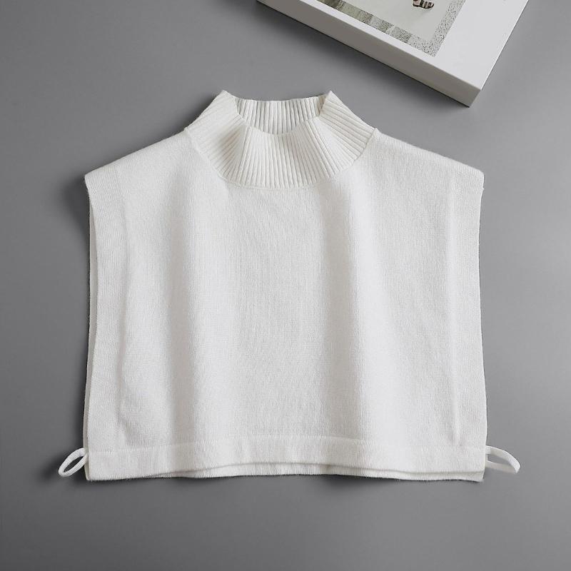 Ribbed Shawl For Women Winter False Collar for Women Neck Wrap Men Women Turtleneck Collar Ribbed Knitted Elastic