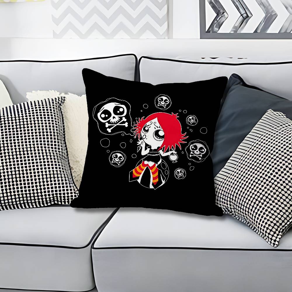RRuby GGloom Gothic Various Sizes Square Pillow Case For Car Home Bedchamber Decor Custom Valentine gift