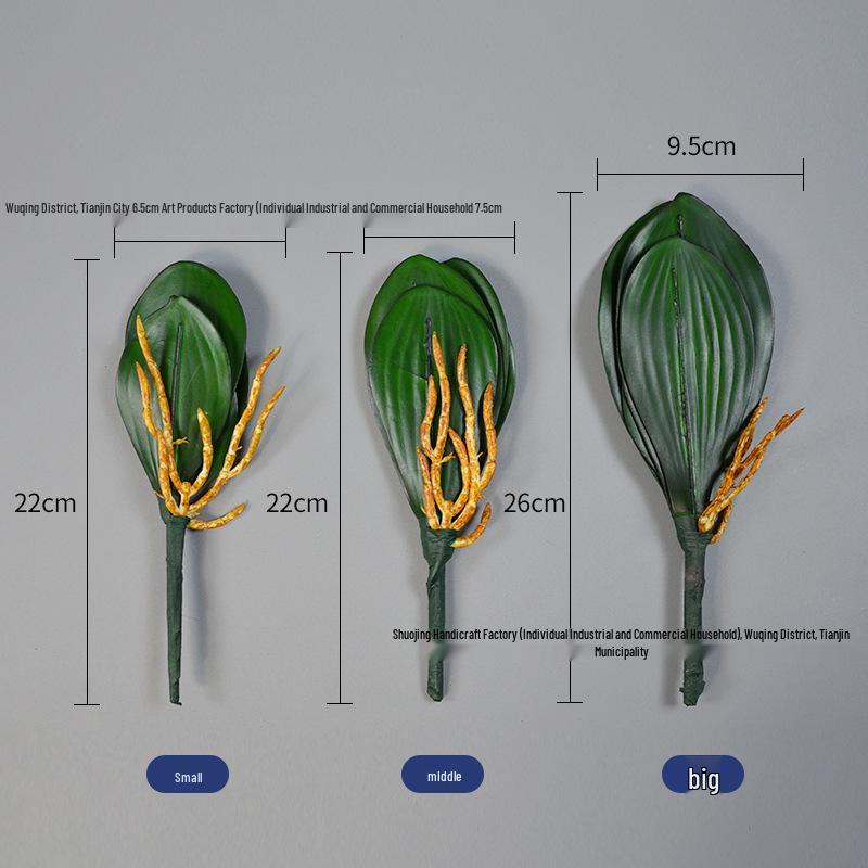 Artificial Phalaenopsis Leaf for Bonsai and Flower Arrangement Décor