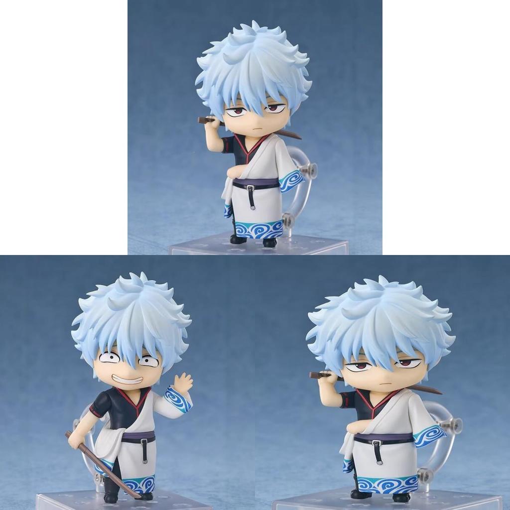Figura de Arcilla Versión Q de Sakata Gintoki de Gintama 10cm PVC Acción Coleccionable Para Fans de Anime