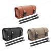 Retro Motorcycle Saddle Bags Black/Brown Leather Motorbike Side Tool Tail Bag PU Luggage Borsello Moto for Harley Universal