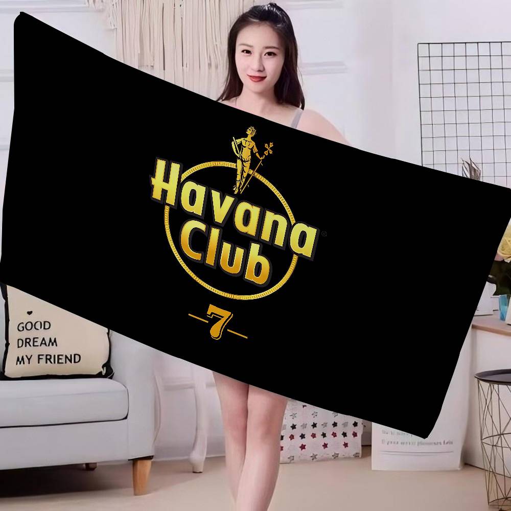 H-Havana C-Club Beach Towel Colorful Bath Towels for Girl Microfiber Quick Dry Custom Sand Free Beach Yoga Spa Gym Pool